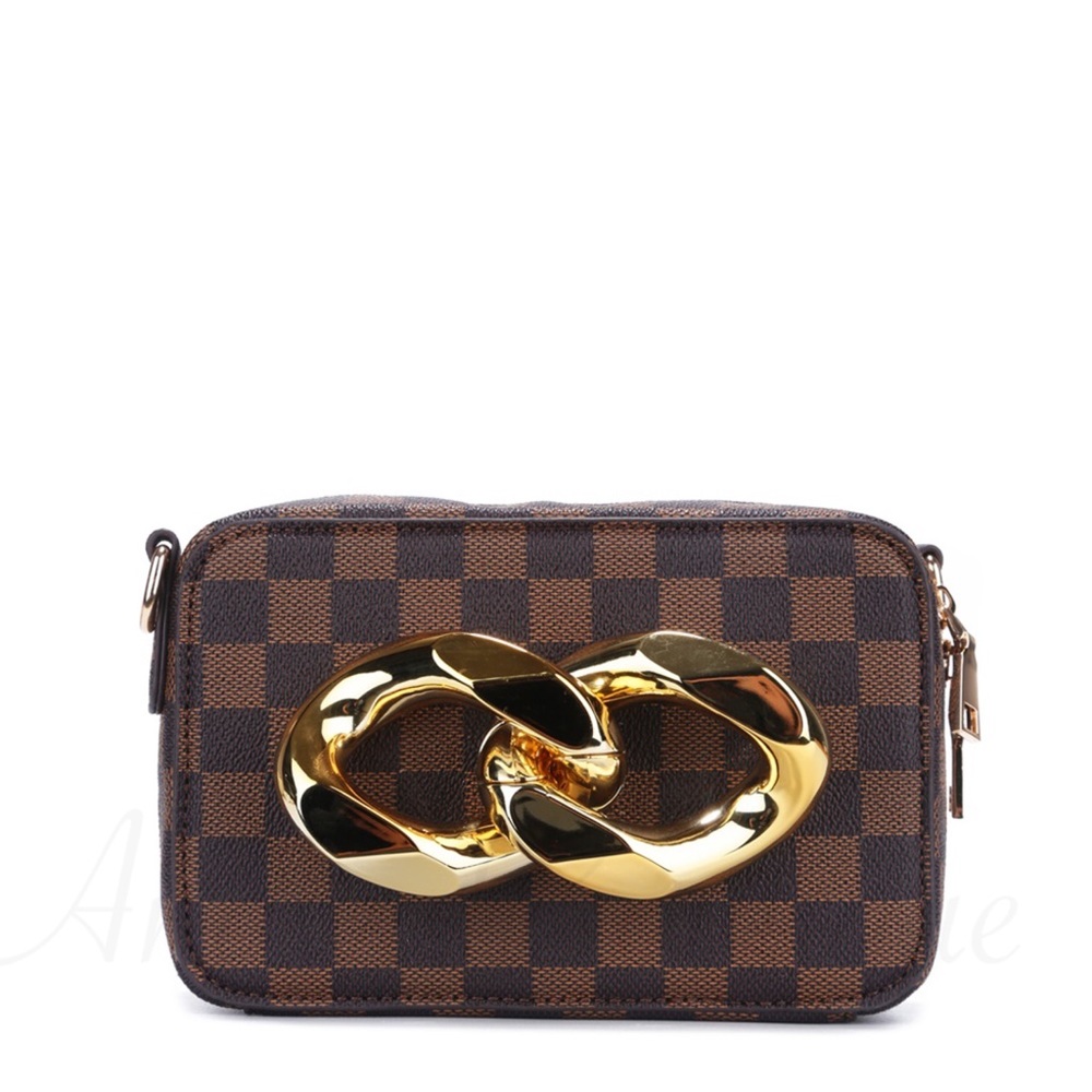 YADA CHECKERED CROSSBODY